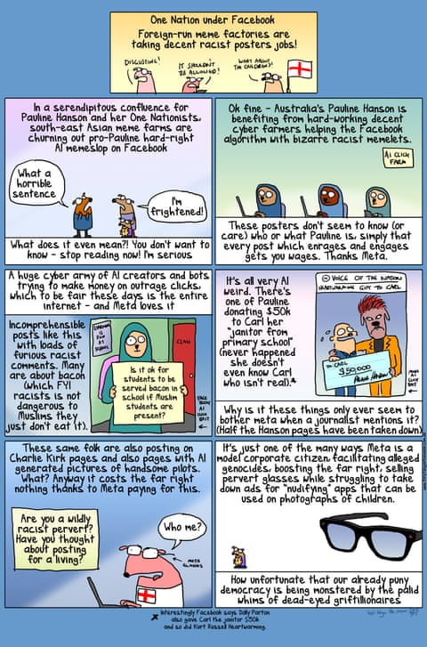 First Dog cartoon One Nation Under Facebook, panel 1
