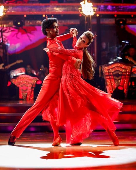 Johannes Radebe and Annabel Croft’s tango.