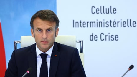 Emmanuel Macron says social media is fuelling copycat violence in France riots – video