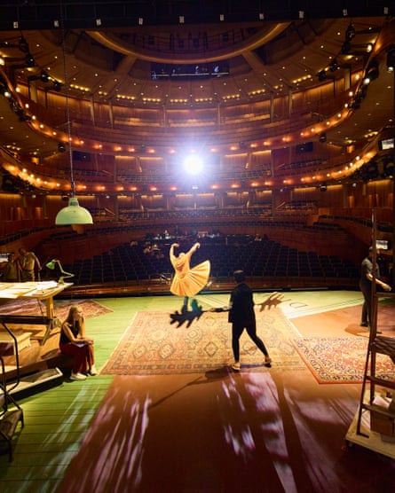 Behind the scenes during rehearsals for L’Orfeo by Monteverdi at Glyndebourne