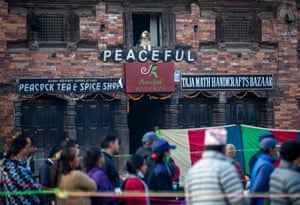Bhaktapur, Nepal. People line up to cast their votes during parliamentary and provincial elections.