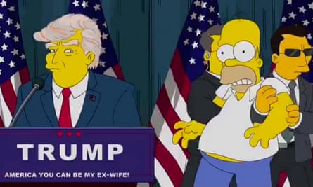 Donald Trump as seen on The Simpsons in 2000.