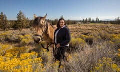 Shelby Edwards, of Bend, Oregon, is considering relocating to escape the smoke and falling ash that has diminished her quality of life.