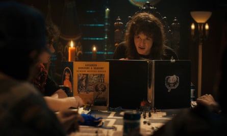 Joseph Quinn as dungeon master Eddie Munson in season four of Stranger Things.