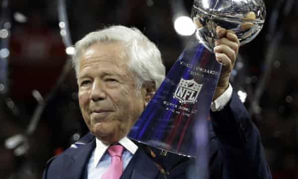 Robert Kraft New England Patriots Owner Charged With Soliciting Prostitution Sport The Guardian
