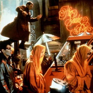 A 1980s view of the future in the original Blade Runner
