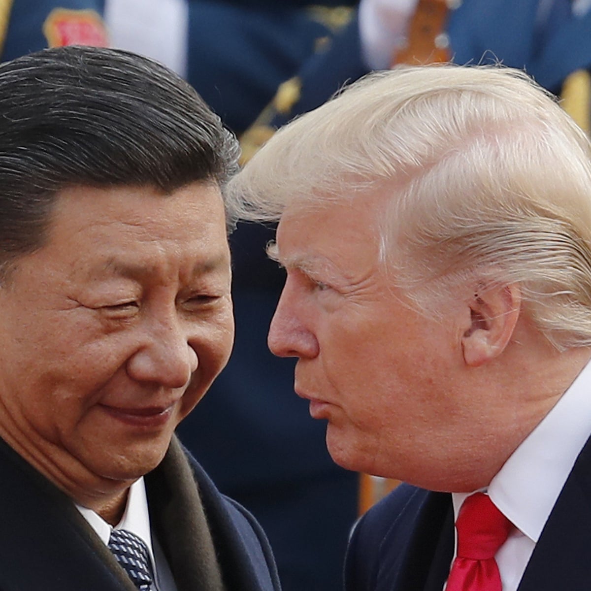 Lady In Red Trump Told To See China President As Woman To Help Pronounce Name Donald Trump The Guardian