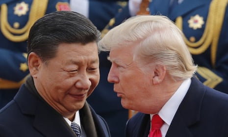 Xi Jinping and Donald Trump.