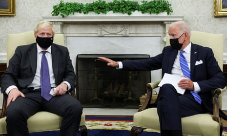 Boris Johnson and Joe Biden at the White House