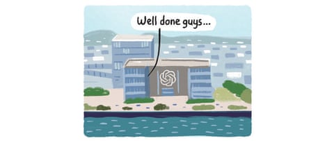 Stephen Collins cartoon on AI, panel 1