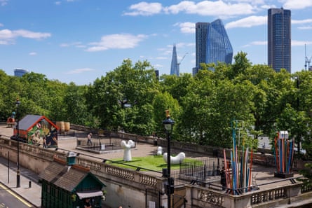 ‘Hidden in plain sight’ … view over the the Artist’s Garden in central London.