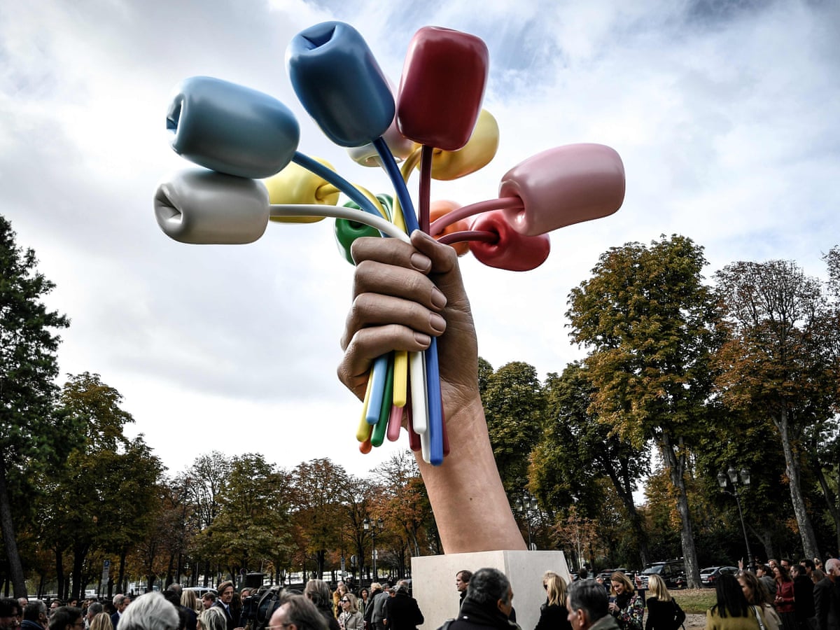Jeff Koons Bouquet Of Tulips Honours Victims Of Paris Terror Attacks Jeff Koons The Guardian