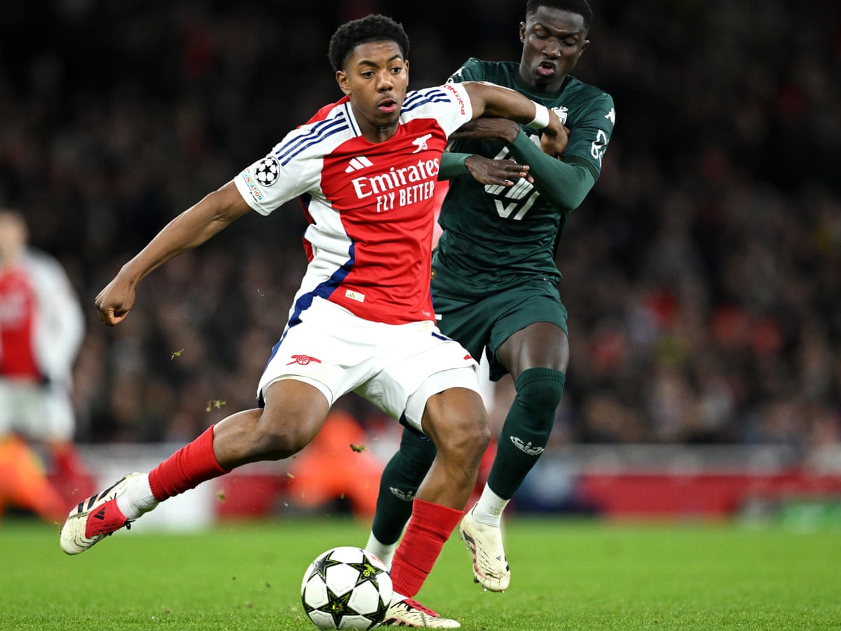 Local boy Myles Lewis-Skelly gets Arsenal buzzing on the biggest stage |  Arsenal | The Guardian