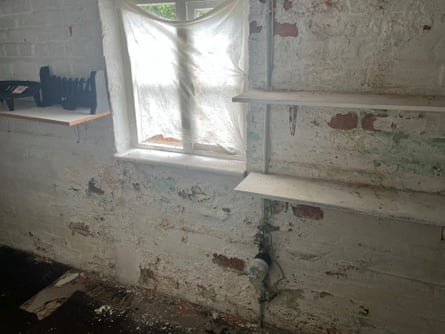 Crumbling brickwork at a former duchy of Lancaster property sold last year.