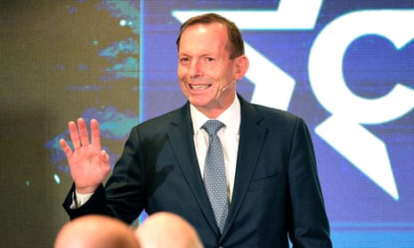 Former Australian Prime Minister Tony Abbott addressing at the Conservative Political Action Conference (CPAC) in Sydney on 9 August 2019. 