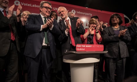 Jeremy Corbyn launches Labour’s election cmpaign supported by members of the shadow cabinet.