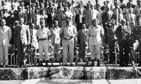 Addis Ababa, December 1974: Ethiopia’s Derg leaders, who deposed emperor Haile Selassie in September 1974. 