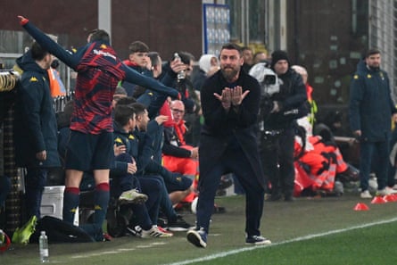 A frustrated Daniele De Rossi