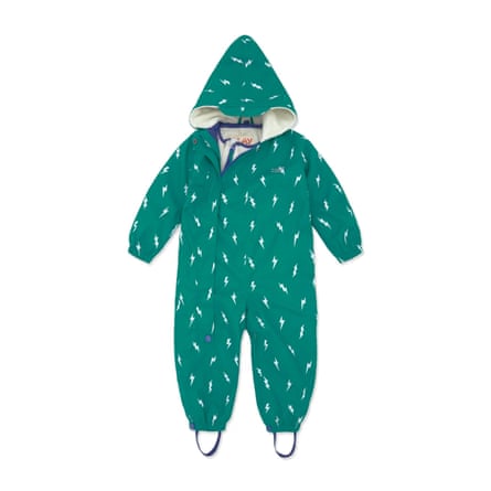 Muddy Puddles 3 in 1 waterproof Scampsuit in Green.