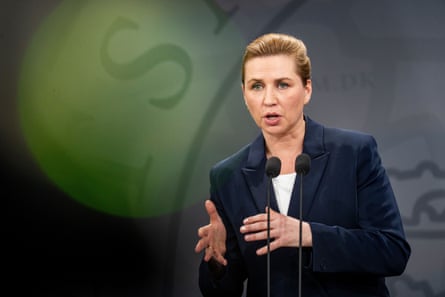 Mette Frederiksen holds a press conference