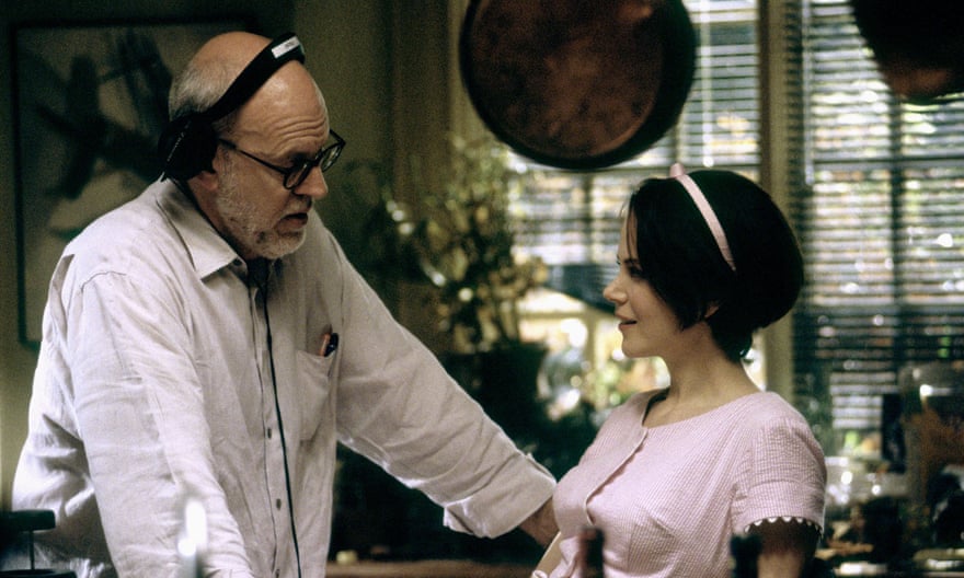 Frank Oz with Nicole Kidman on the set of The Stepford Wives in 2004.