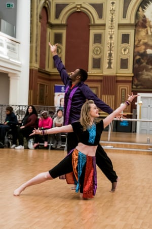 Jelani Edwards and his dance partner Georgia Cornwell