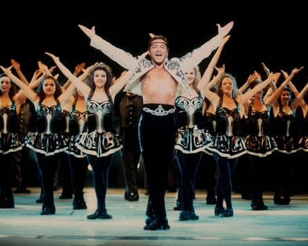 Flatley with dancers