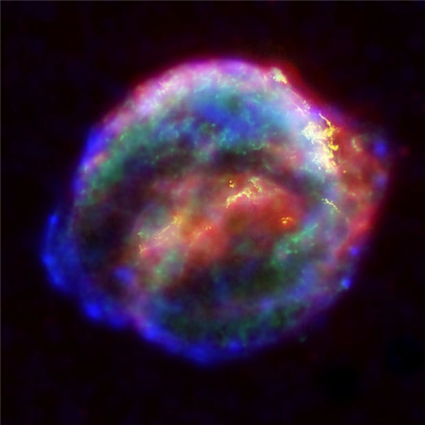 Supernova de Kepler, uma supernova do tipo Ia. Crédito: NASA/ESA