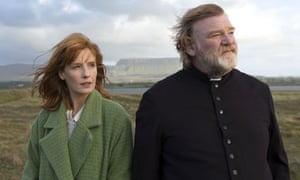 Kelly Reilly and Brendan Gleeson in Calvary.