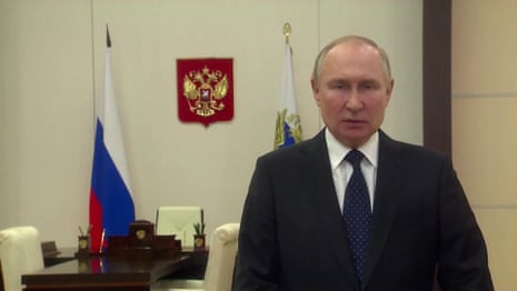 Putin says situation in illegally annexed parts of Ukraine ‘extremely difficult’ – video