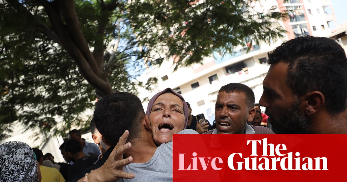 Middle East crisis live: 25 reported killed in Gaza as UN warns one in five Gaza City children malnourished – updates