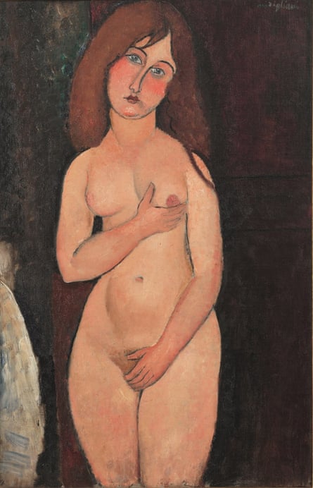 Modigliani Nude (1917) … the police removed the nudes from the gallery when they were first exhibited after they became a focus for shocked outrage.