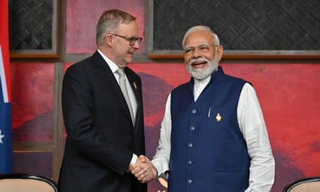 Australia reside information: Albanese targets commerce breakthrough at Apec; flood alerts in NSW | Australia information 3 Anthony Albanese met Narendra Modi during the G20 summit in Nusa Dua, Bali on Wednesday.