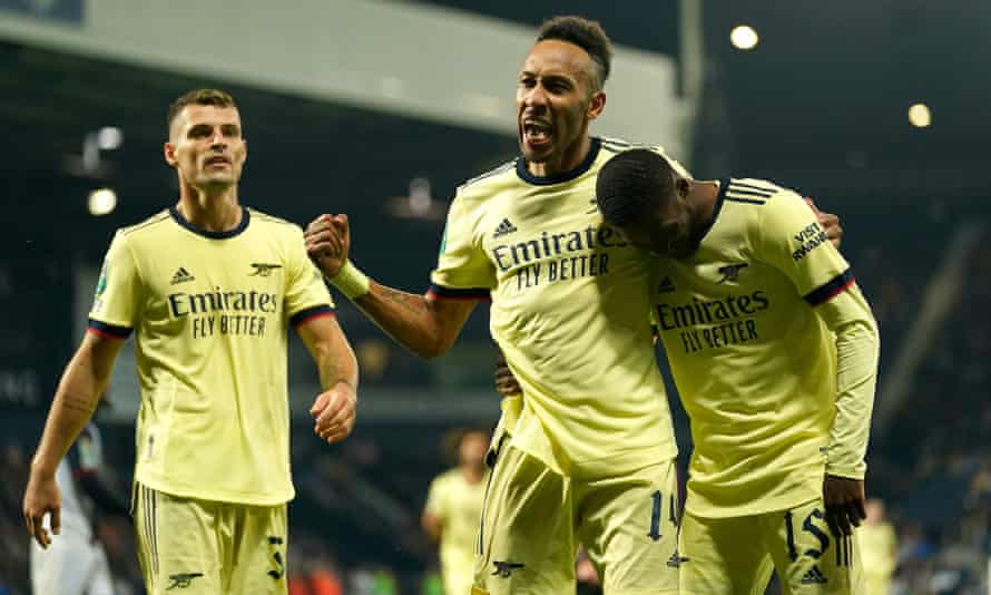Pierre-Emerick Aubameyang’s hat-trick at West Brom