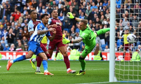 Brighton’s João Pedro stuns Aston Villa to stall their Champions League charge