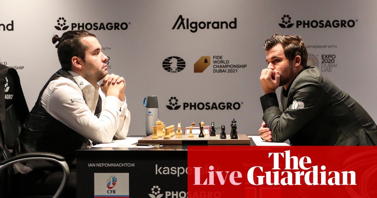 Carlsen earns Game 1 draw with Nepomniachtchi at World Chess