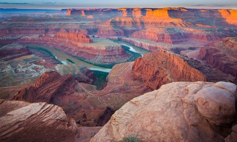 Dead Horse Point state park in Utah features a dramatic overlook of the Colorado River and Canyonlands national park. A proposed land sale could see energy extraction within a half-mile of Canyonlands.