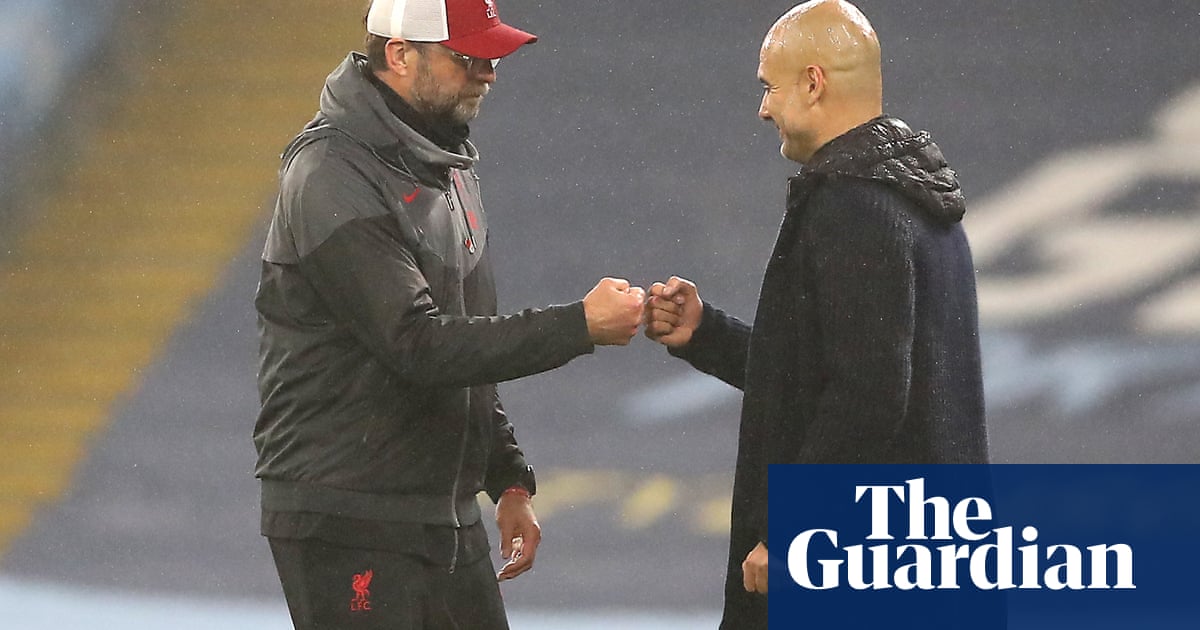 Klopp and Guardiola’s weaponised tactical duel ends with neither happy