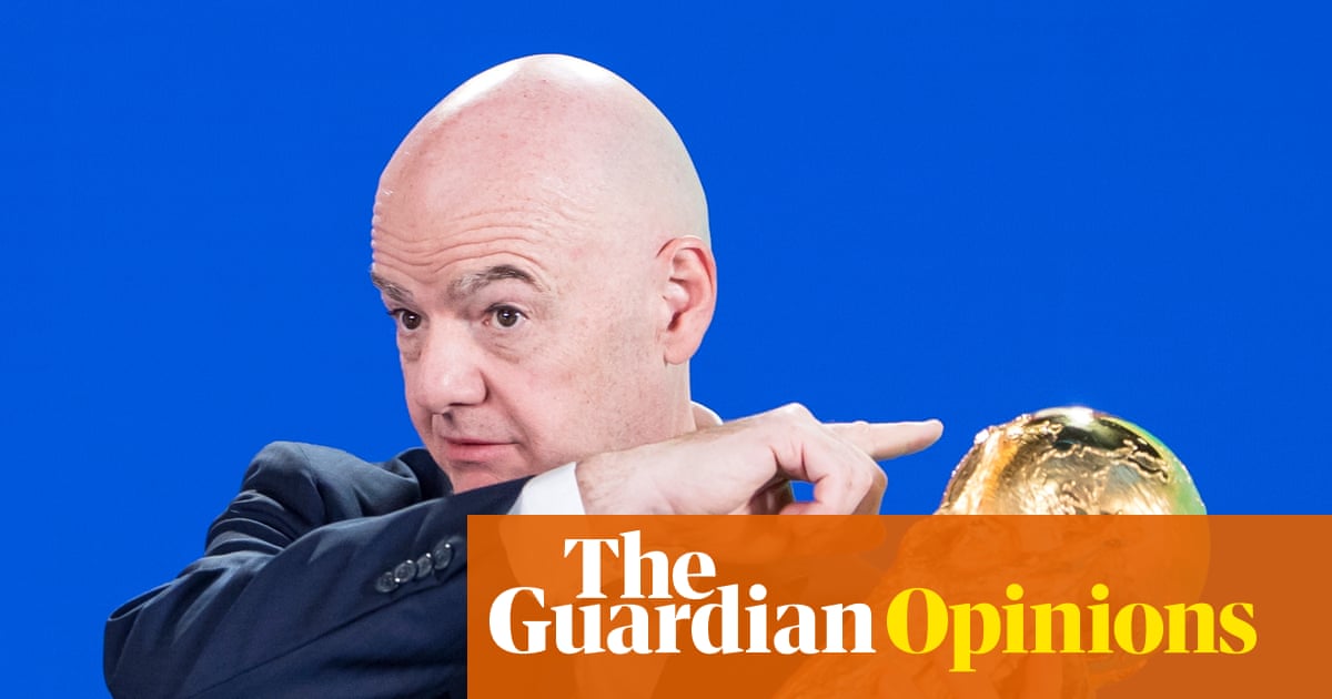 Gianni Infantino and Trump, seen here brainstorming new ways to turn anything that moves into a private equity product.