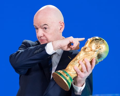 Fifa president Gianni Infantino during the World Cup 2026 play-offs draw in Zurich, Switzerland, 20 November 2025.