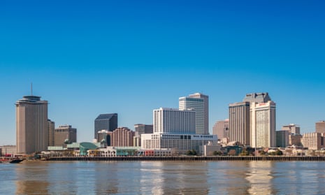 The New Orleans skyline.