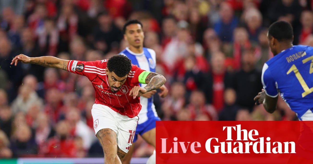 Nottingham Forest v Porto: Europa League quarter-final, second leg – live
