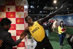 Dummy run: sprinter Usain Bolt