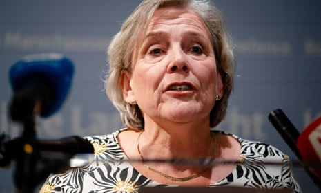 Ank Bijleveld during a statement at her ministry