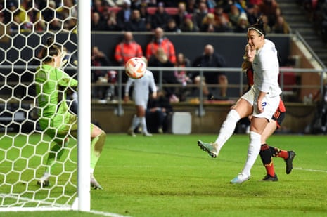 Lucy Bronze gets the fifth for England.