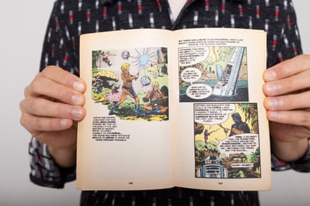 Hands holding a Marvel Comics illustrated version of The Empire Strikes Back.