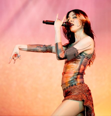 Caroline Polachek on the Woodsies stage