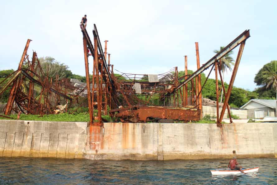 The old cantilever that used to load phosphate on to ships