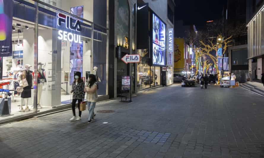 Streets in downtown Seoul are almost empty during the holiday season due to the high number of coronavirus cases in South Korea.