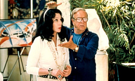 Cher with Franco Zeffirelli on the set of Tea With Mussolini, 1999.